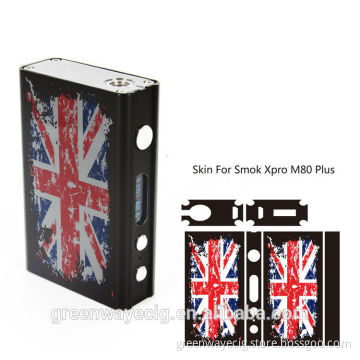 Cool design, wholesale m80 skin smok xpro m80 plus skin mod sticker / wrap M80 / istick 50w sticker waterproof